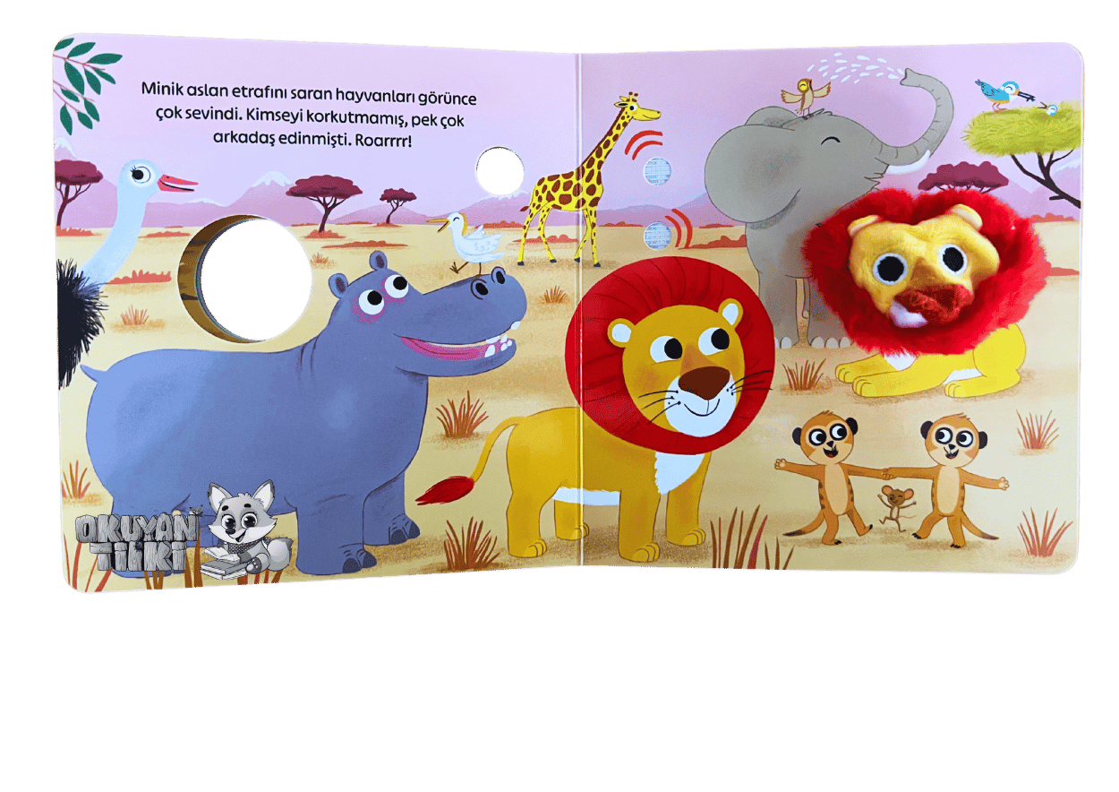 Minik Aslan Savanada (Kuklalı Sesli Kitap, Soundbuch)