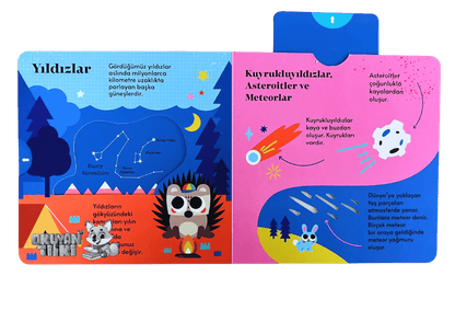 Kıpır Kıpır Hareketli Kitabım – Uzay (3+ Yaş)