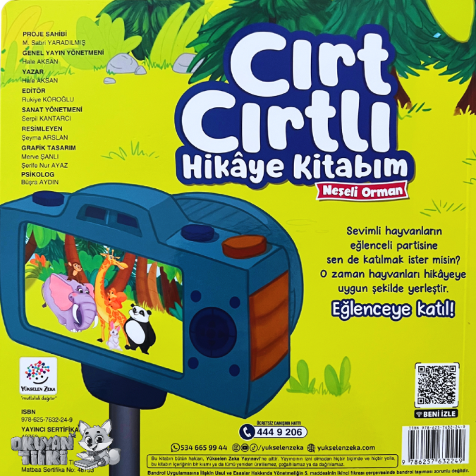 Neşeli Orman - Cırt Cırtlı Hikaye Kitabım (2+ Yaş)
