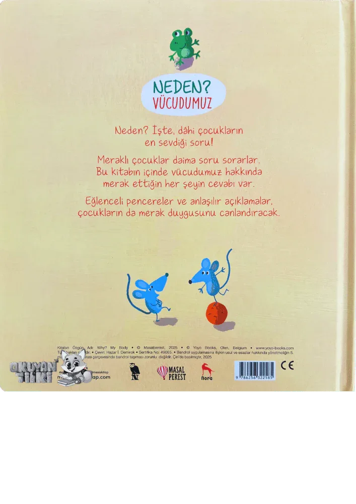 Neden? Vücudumuz - Pencereli Kitap (3+ Yaş) - Okuyan Tilki