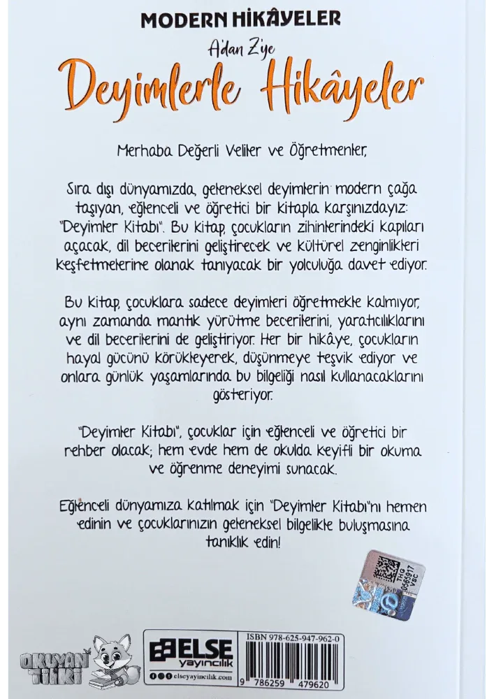 Deyimlerle Hikayeler (7+ Yaş) - Okuyan Tilki