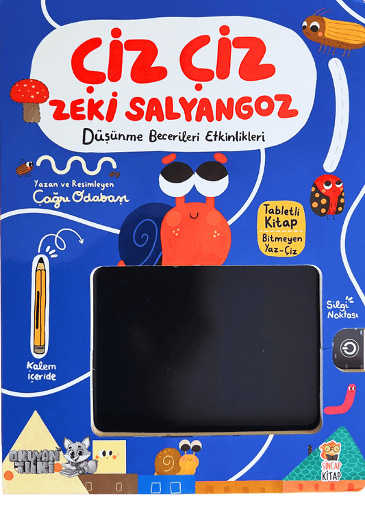 Çiz Çiz Zeki Salyangoz - Düşünme Becerileri Etkinlikleri (1+ Yaş)