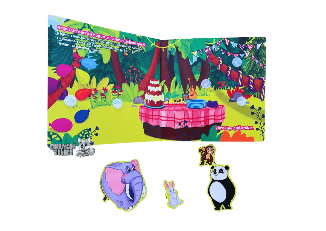 Neşeli Orman - Cırt Cırtlı Hikaye Kitabım (2+ Yaş)