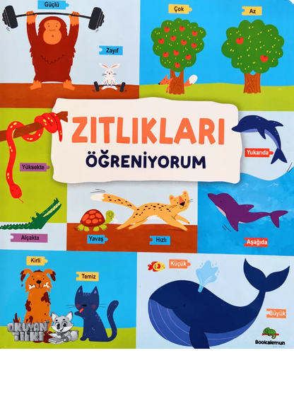 Zıtlıkları Öğreniyorum (1+ Yaş) - Okuyan Tilki