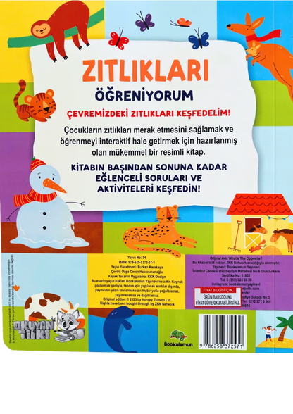 Zıtlıkları Öğreniyorum (1+ Yaş) - Okuyan Tilki