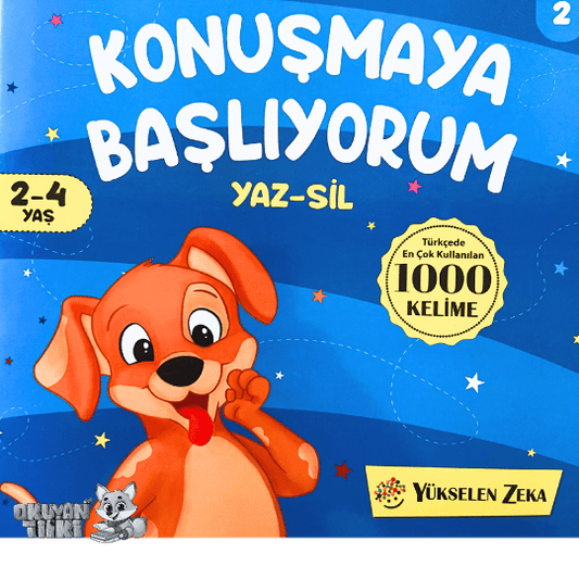 Konuşmaya Başlıyorum 2 - Yaz Sil (2-4 Yaş)