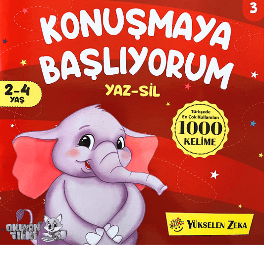 Konuşmaya Başlıyorum 3 - Yaz Sil (2-4 Yaş)