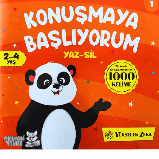 Konuşmaya Başlıyorum 1 - Yaz Sil (2-4 Yaş)