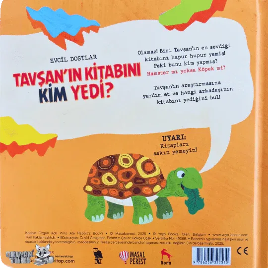 Tavşan'ın Kitabını Kim Yedi? (1+ Yaş) - Okuyan Tilki