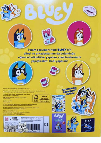 Bluey ile Tanış – Çıkartmalı Etkinlik Kitabı (2+ Yaş)