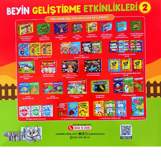 Beyin Geliştirme Etkinlikleri 2 - Yaz Sil (3-6 Yaş)