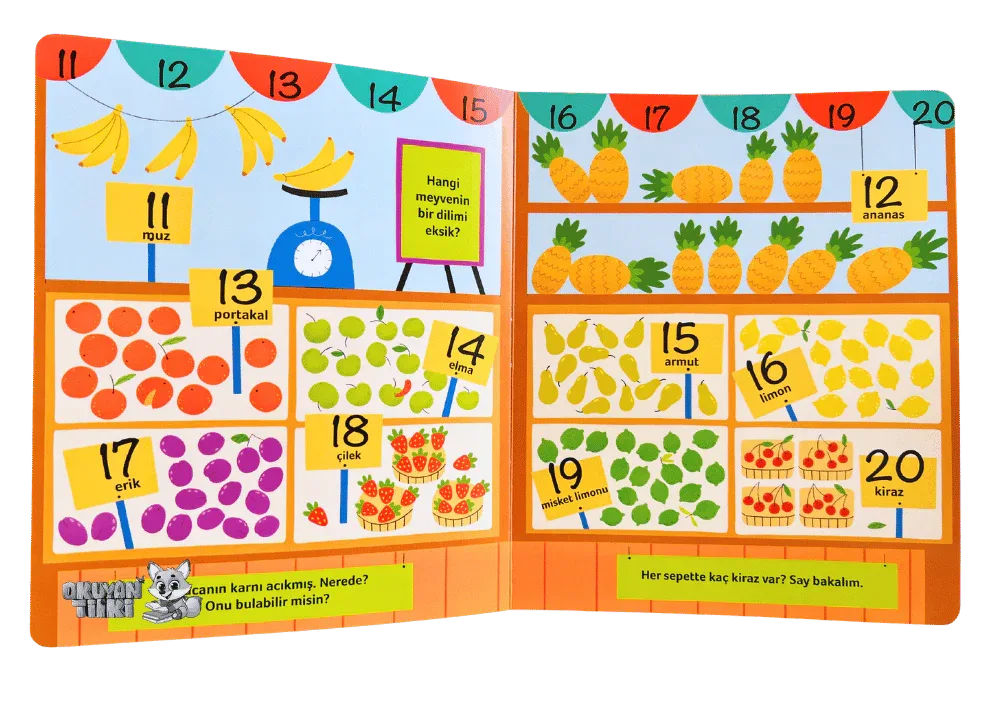 Sayıları Öğreniyorum (1+ Yaş) - Okuyan Tilki