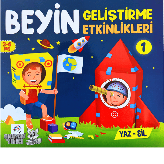 Beyin Geliştirme Etkinlikleri 1 - Yaz Sil (3-6 Yaş)