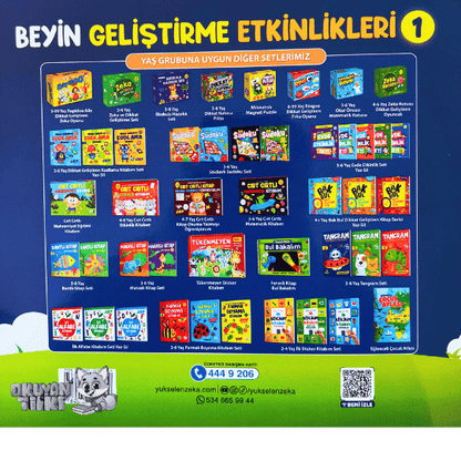 Beyin Geliştirme Etkinlikleri 1 - Yaz Sil (3-6 Yaş)