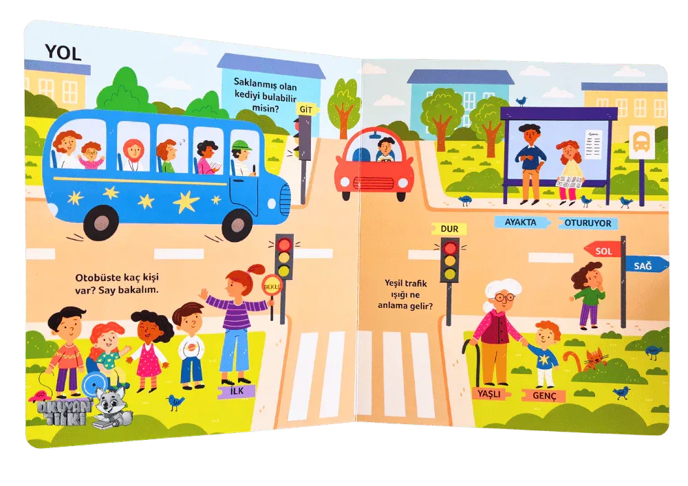 Zıtlıkları Öğreniyorum (1+ Yaş) - Okuyan Tilki