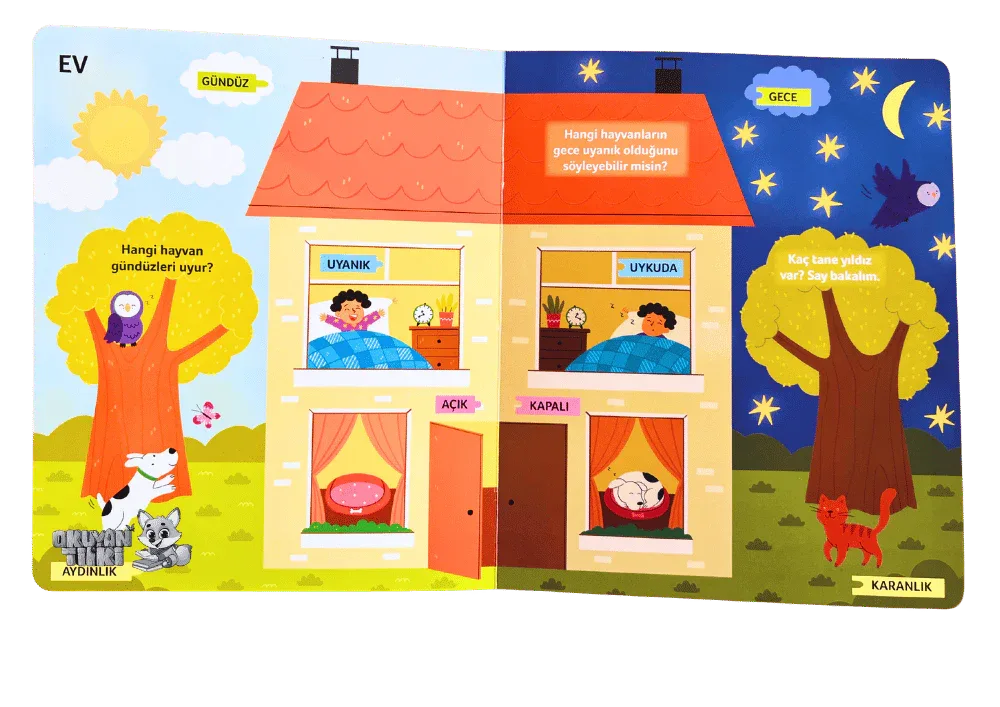 Zıtlıkları Öğreniyorum (1+ Yaş) - Okuyan Tilki