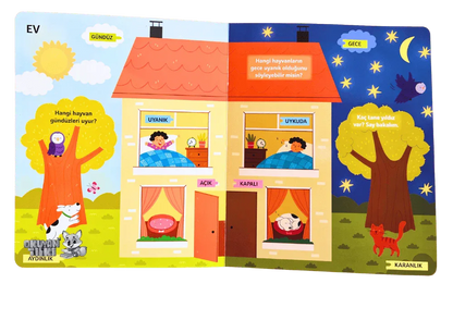 Zıtlıkları Öğreniyorum (1+ Yaş) - Okuyan Tilki