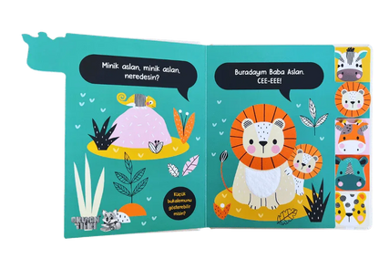 Cee-Eee Dokun Hisset Sevimli Safari Hayvanları (0+ Yaş) - Okuyan Tilki