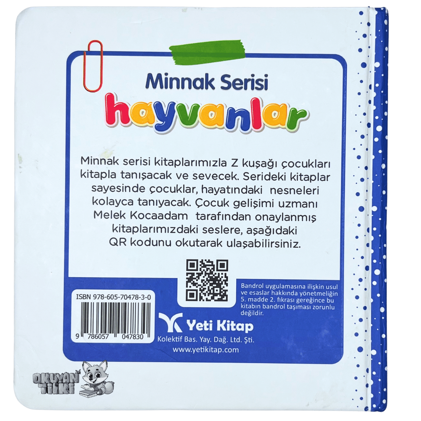 Minnak Serisi - Hayvanlar (İngilizce Destekli, 1+ Yaş)