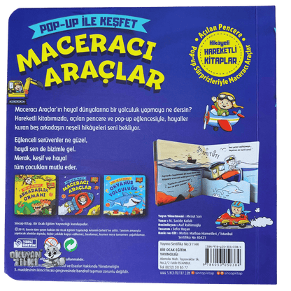 Maceracı Araçlar – Pop Up ile Keşfet (3D Kitap, 2+ Yaş)