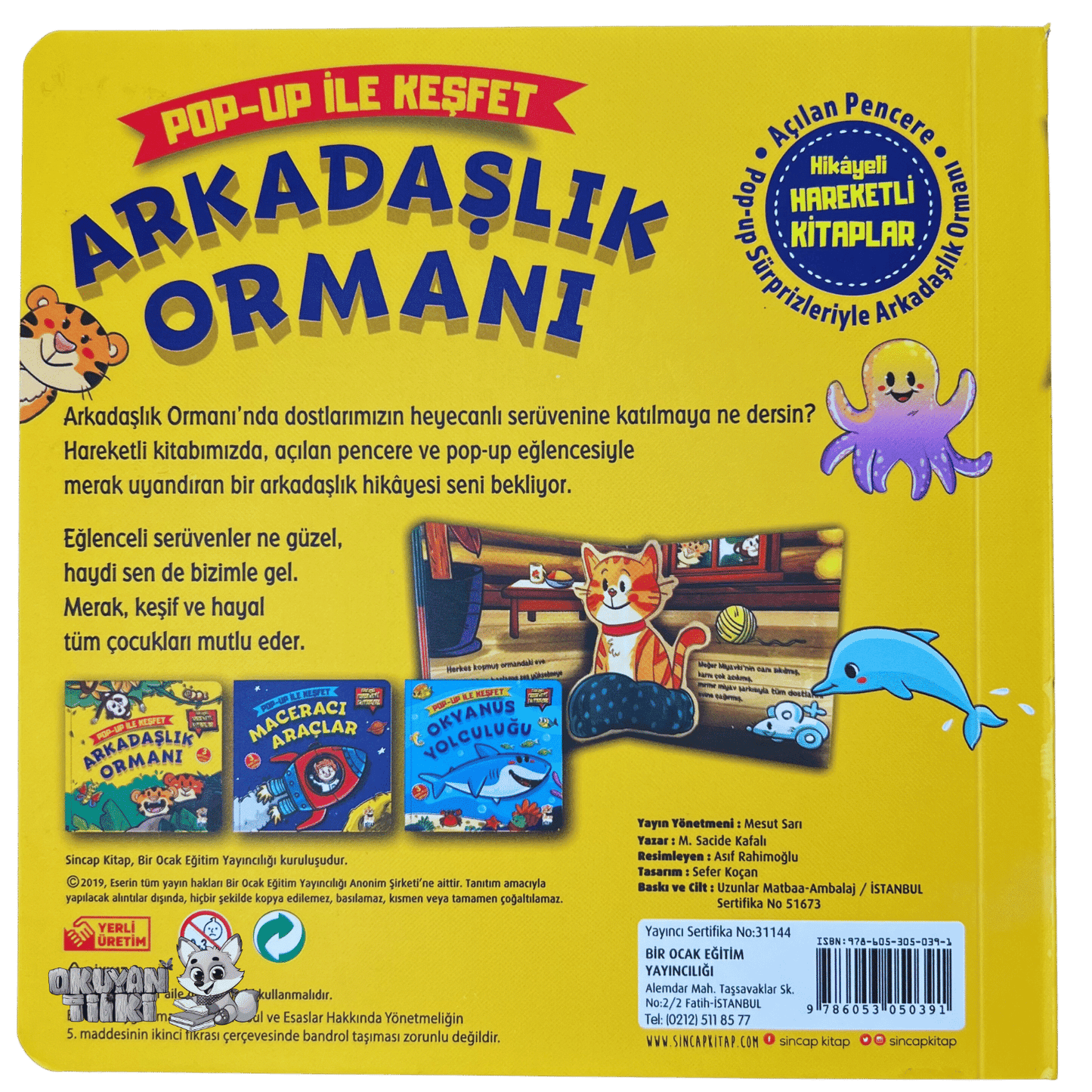 Arkadaşlık Ormanı – Pop Up ile Keşfet (3D Kitap, 2+ Yaş)