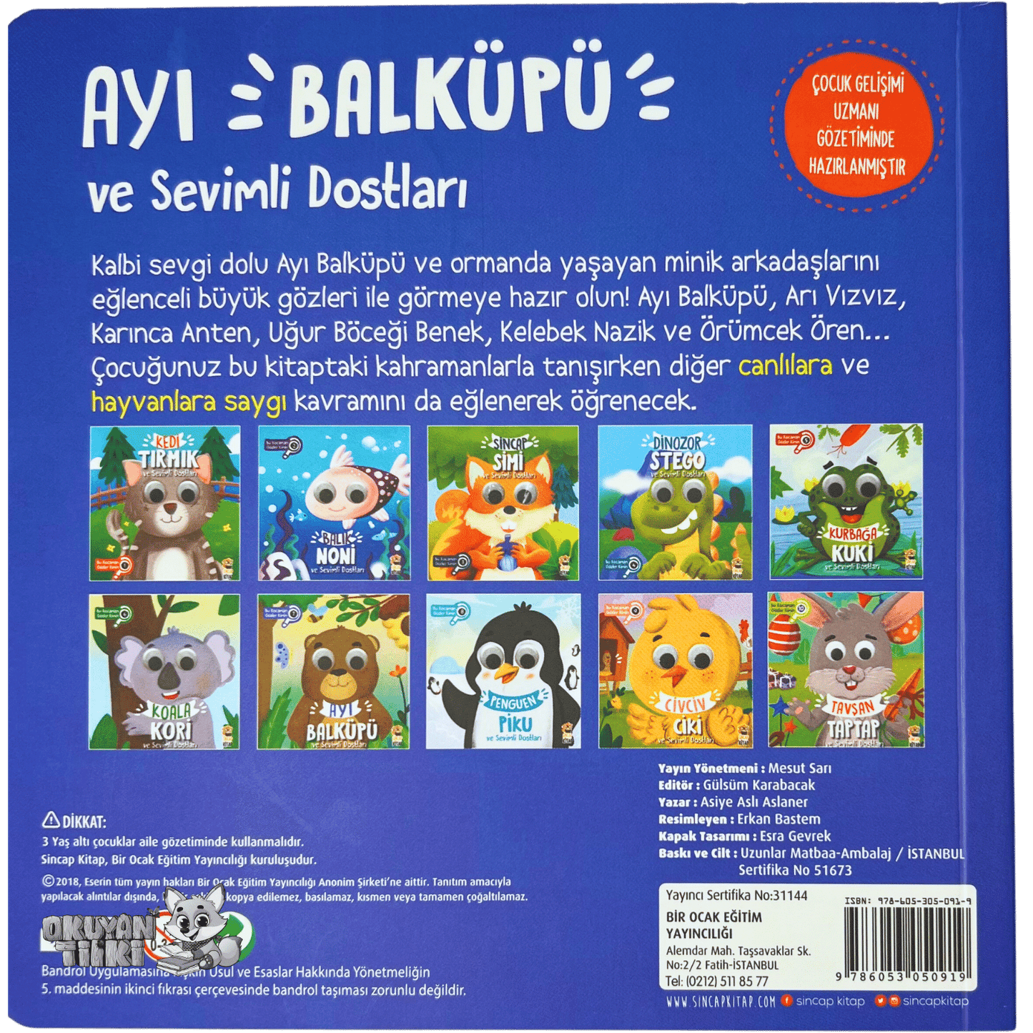 Ayı Balküpü ve Sevimli Dostları – Bu Kocaman Gözler Kimin? (1+ Yaş)