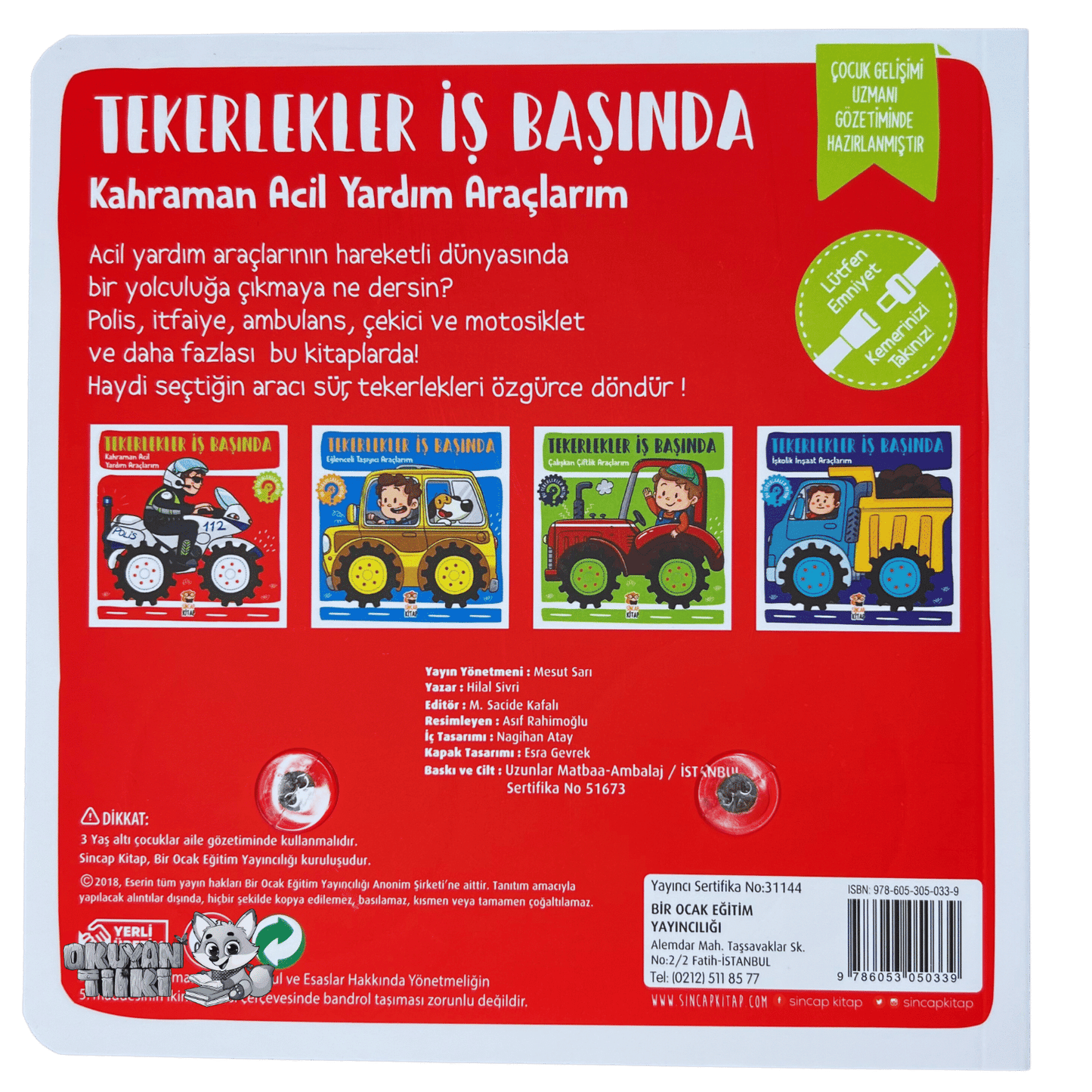 Tekerlekler İş Başında – Kahraman Acil Yardım Araçlarım (1+ Yaş)