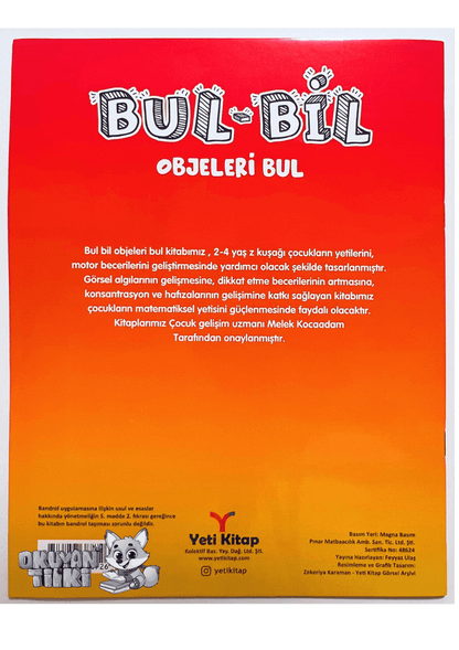 Bul-Bil Objeleri Bul (2+ Yaş)