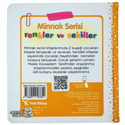 Minnak Serisi - Renkler ve Şekiller (İngilizce Destekli, 1+ Yaş)