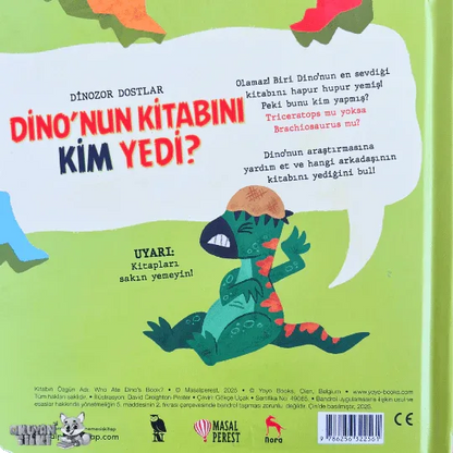 Dino'nun Kitabını Kim Yedi? (1+ Yaş) - Okuyan Tilki