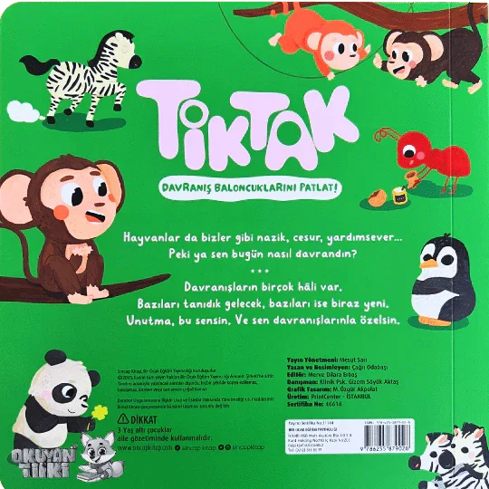 Tik Tak - Davranış (Baloncuklarını Patlat!) (0+ Yaş) - Okuyan Tilki