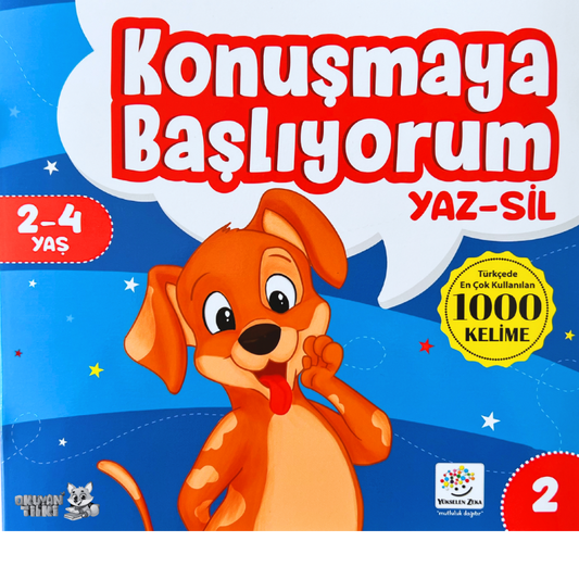 Konuşmaya Başlıyorum 2 - Yaz Sil (2-4 Yaş)