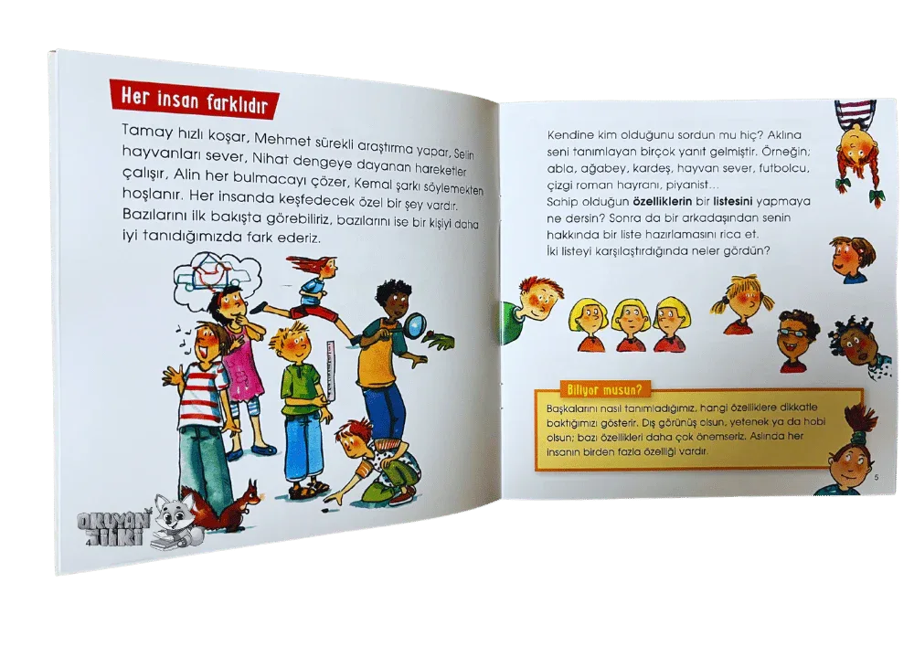 Dünyayı Öğreniyorum - Hoşgörü ve Saygı (5+ Yaş) - Okuyan Tilki