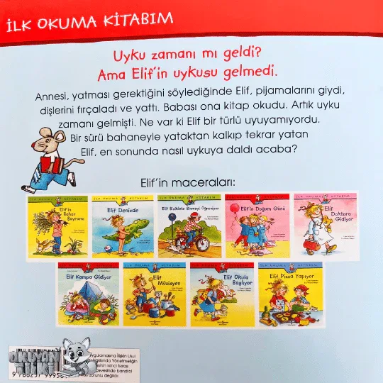 Elif'in Uykusu Gelmiyor (5+ Yaş) - Okuyan Tilki