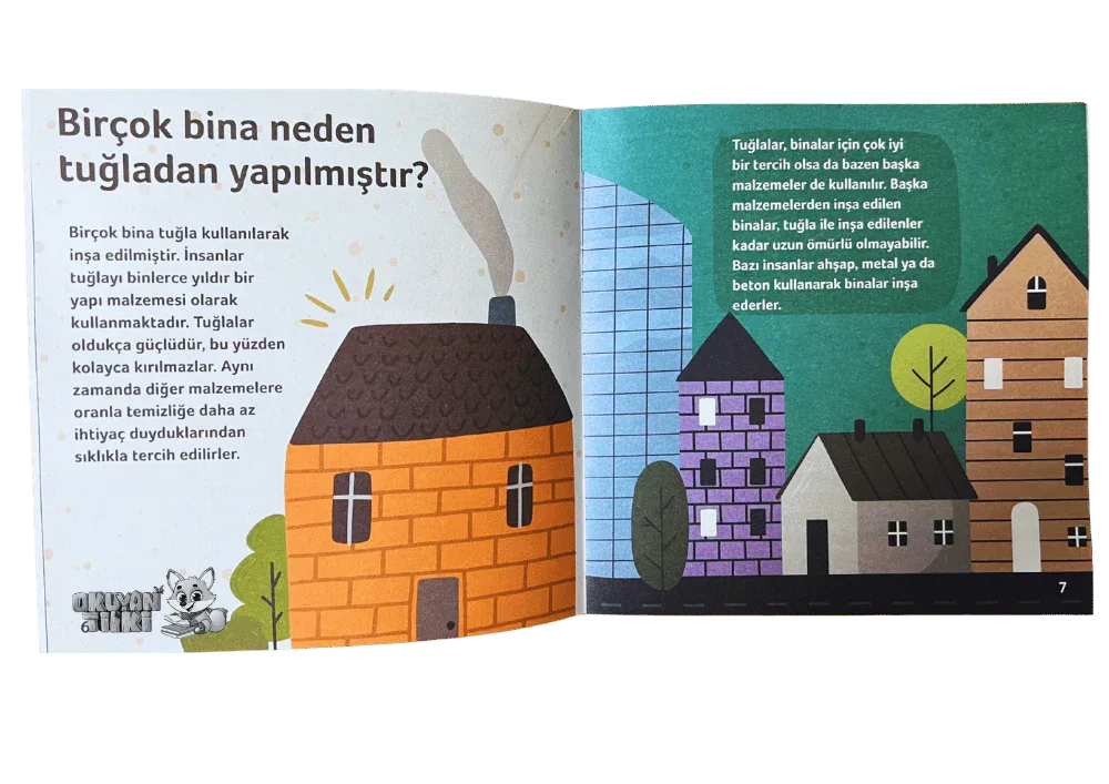 Şaşırtıcı Sorulara Eğlenceli Cevaplar - Binalar (3+ Yaş) - Okuyan Tilki