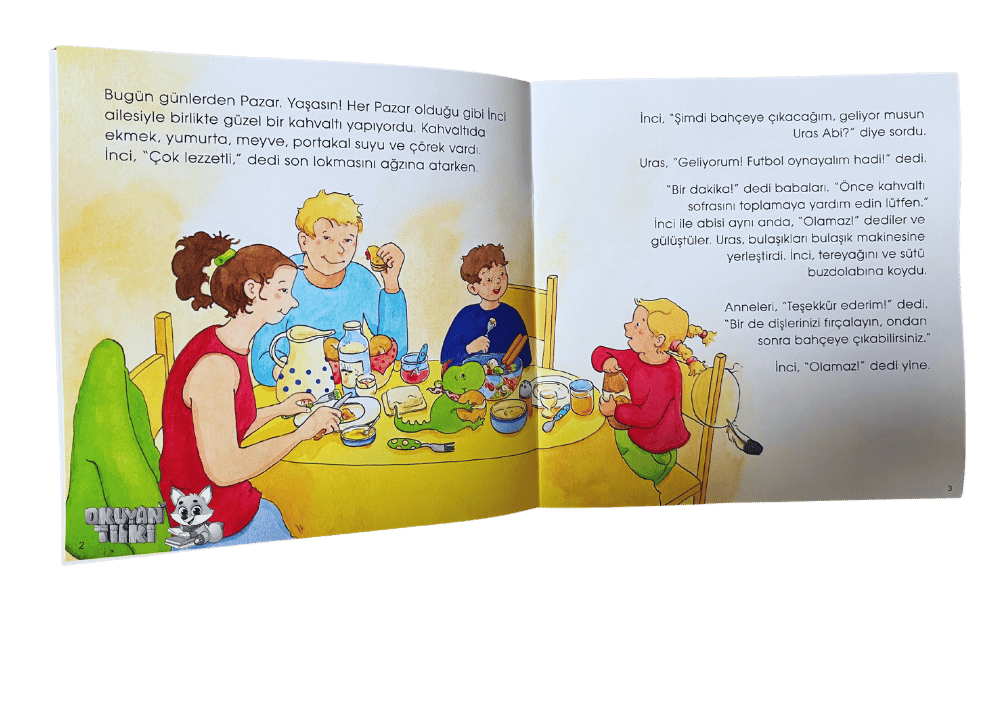 İnci Dişlerini Fırçalıyor ve Annesi Ona Yardım Ediyor (5+ Yaş)