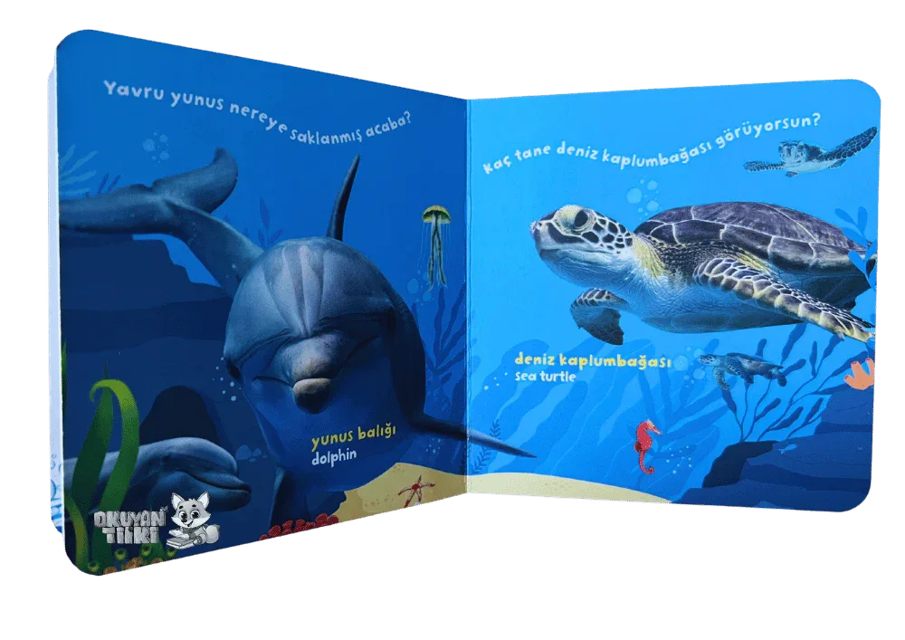 Bilgi Dolu İlk Kitaplarım - Okyanus Ailesi (1+ Yaş) - Okuyan Tilki