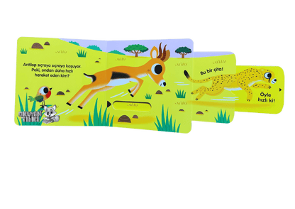 Sürgülü Kitap - Kim Bu Savan Hayvanları? (2+ Yaş)