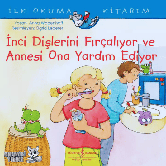 İnci Dişlerini Fırçalıyor ve Annesi Ona Yardım Ediyor (5+ Yaş)