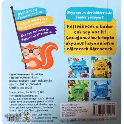 Bilgi Dolu İlk Kitaplarım - Okyanus Ailesi (1+ Yaş) - Okuyan Tilki