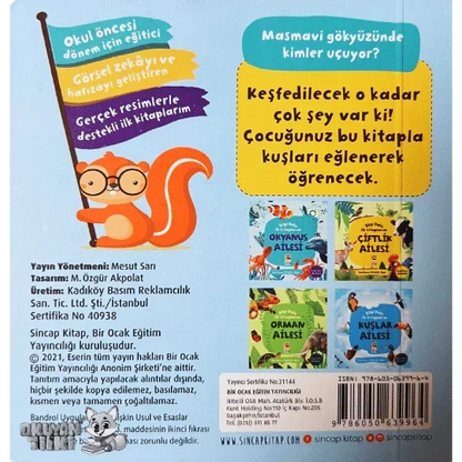 Bilgi Dolu İlk Kitaplarım - Kuşlar Ailesi (1+ Yaş) - Okuyan Tilki