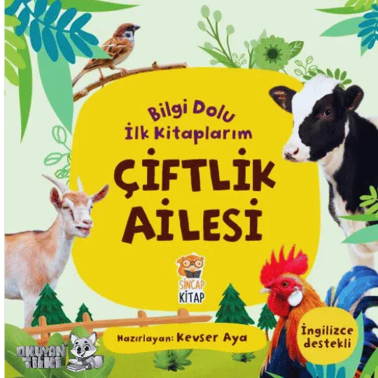 Bilgi Dolu İlk Kitaplarım - Çiftlik Ailesi (1+ Yaş) - Okuyan Tilki