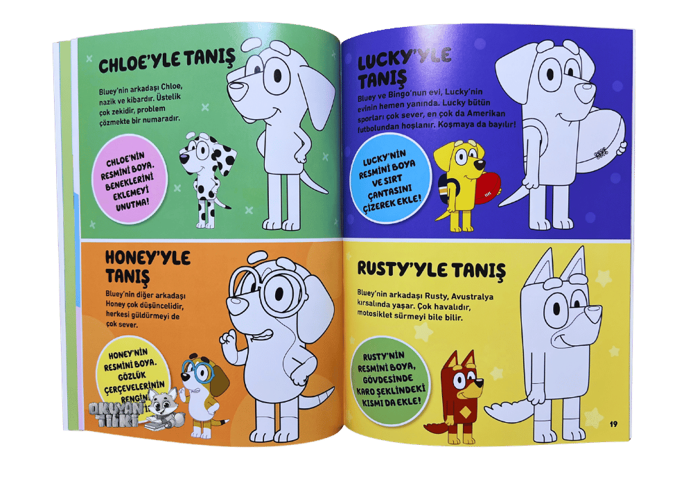 Bluey ile Tanış – Çıkartmalı Etkinlik Kitabı (2+ Yaş)