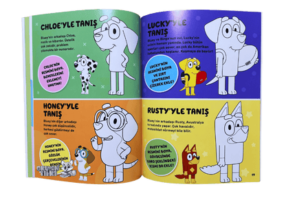 Bluey ile Tanış – Çıkartmalı Etkinlik Kitabı (2+ Yaş)