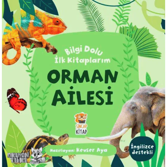 Bilgi Dolu İlk Kitaplarım - Orman Ailesi (1+ Yaş) - Okuyan Tilki