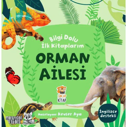 Bilgi Dolu İlk Kitaplarım - Orman Ailesi (1+ Yaş) - Okuyan Tilki