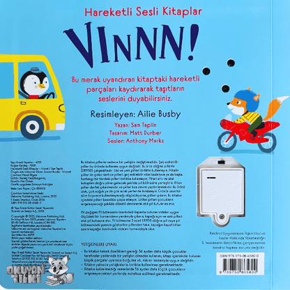 Hareketli Sesli Kitaplar – Vınnn! (0+ Yaş)