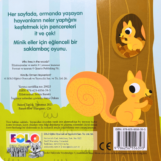 Sürgülü Kitap - Kim Bu Orman Hayvanları? (2+ Yaş)