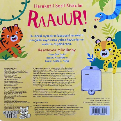 Hareketli Sesli Kitaplar – Raauur! (0+ Yaş) - Okuyan Tilki