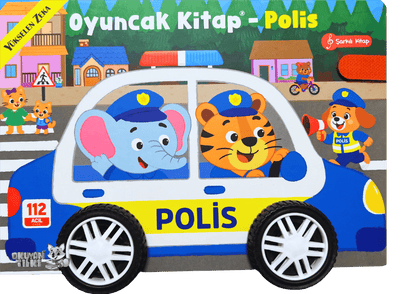 Oyuncak Kitap - Polis (Gerçek Tekerlekli) (0+ Yaş)